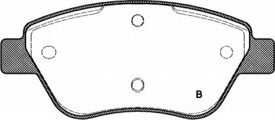 OPEN PARTS bpa085801 -  Комплект тормозных колодок, дисковый тормоз